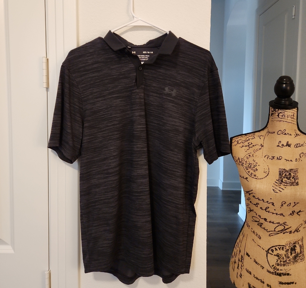 Under Armour Men's Dark Gray Polo Shirt
